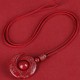 Natural Cinnabar Luck Concentration Necklace Natural Cinnabar Luck Concentration Necklace