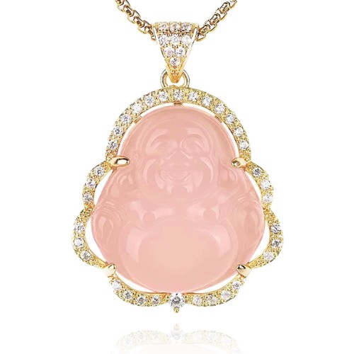 Good Luck Laughing Buddha Necklace Good Luck Laughing Buddha Necklace
