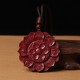 Cinnabar Lotus Om Mani Padme Hum Necklace Pendant Cinnabar Lotus Om Mani Padme Hum Necklace Pendant