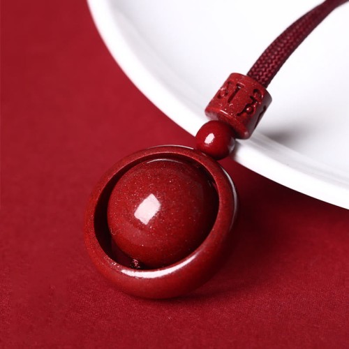 Cinnabar Om Mani Padme Hum PiXiu Blessing Necklace Pendant Cinnabar Om Mani Padme Hum PiXiu Blessing Necklace Pendant