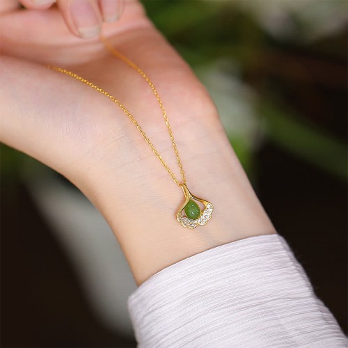 925 Sterling Silver Hetian Jade Cyan Jade Laughing Buddha Necklace Pendant 925 Sterling Silver Hetian Jade Cyan Jade Laughing Buddha Necklace Pendant