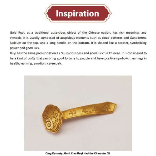 18K Gold Plated Hetian Jade Ruyi Cat Luck Set 18K Gold Plated Hetian Jade Ruyi Cat Luck Set