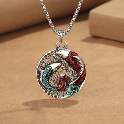 Tibetan Copper Koi Fish Healing Necklace Tibetan Copper Koi Fish Healing Necklace