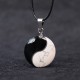 Natural Black Obsidian Yin Yang Transformation Necklace Natural Black Obsidian Yin Yang Transformation Necklace