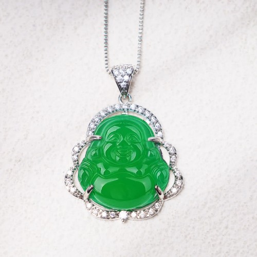 Good Luck Laughing Buddha Necklace Good Luck Laughing Buddha Necklace