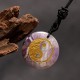 Amethyst Tiger Eye Green Aventurine Yin Yang Necklace Amethyst Tiger Eye Green Aventurine Yin Yang Necklace