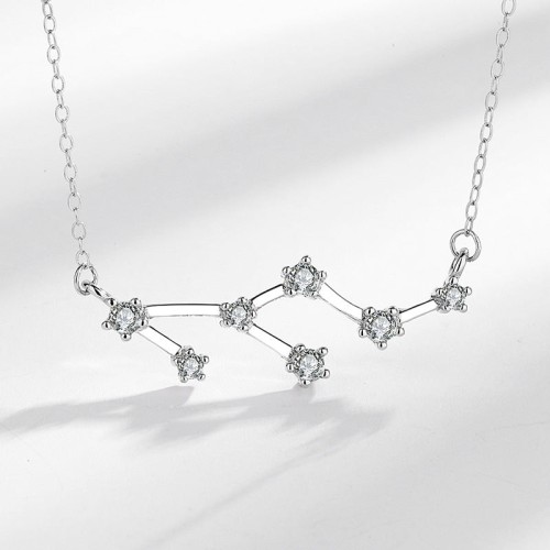925 Sterling Silver Zodiac 12 Constellations Necklace 925 Sterling Silver Zodiac 12 Constellations Necklace