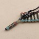 Tibetan Om Mani Padme Hum Dzi Bead Necklace Pendant