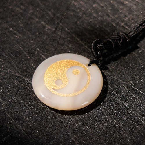 Amethyst Tiger Eye Green Aventurine Yin Yang Necklace Amethyst Tiger Eye Green Aventurine Yin Yang Necklace
