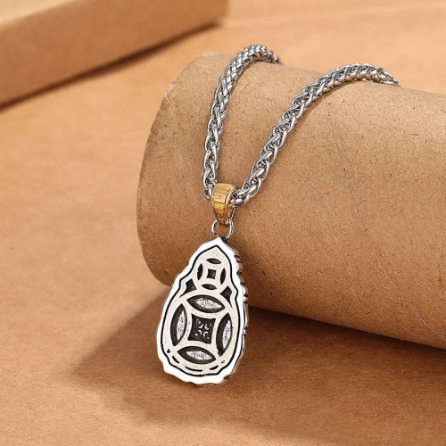 Tibet Dzi Bead Garuda Wealth Necklace Tibet Dzi Bead Garuda Wealth Necklace
