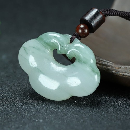 Tianshan Jade Golden Silk Abundance Necklace Pendant