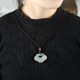 Tianshan Jade Golden Silk Abundance Necklace Pendant