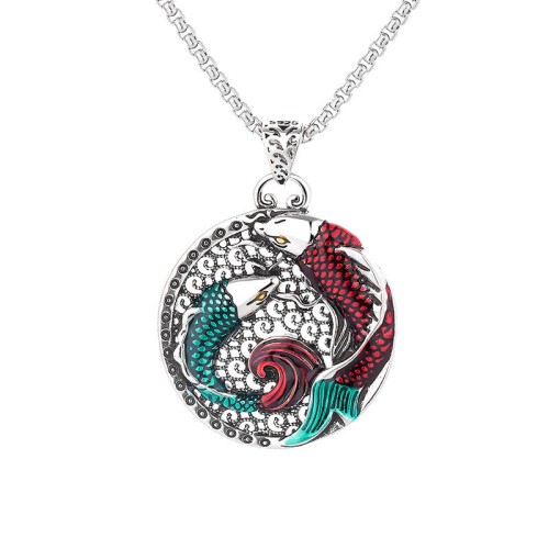 Tibetan Copper Koi Fish Healing Necklace Tibetan Copper Koi Fish Healing Necklace