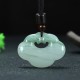 Tianshan Jade Golden Silk Abundance Necklace Pendant