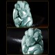 Green Jade Nine-Tailed Fox Prosperity Necklace