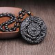 Bagua Dragon Phoenix Obsidian Fulfilment Necklace Bagua Dragon Phoenix Obsidian Fulfilment Necklace