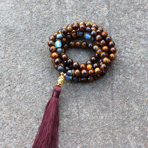 Tibetan Tiger Eye Buddha Power Necklace Pendant Tibetan Tiger Eye Buddha Power Necklace Pendant