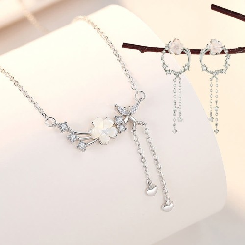 925 Sterling Silver Flower Butterfly Jewelry Set 925 Sterling Silver Flower Butterfly Jewelry Set