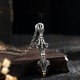 925 Silver Dorje Vajra Strength Necklace 925 Silver Dorje Vajra Strength Necklace