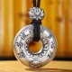 Sterling Silver Heart Sutra Lotus Peace Buckle Necklace Pendant Sterling Silver Heart Sutra Lotus Peace Buckle Necklace Pendant