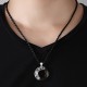 Zodiac Ice Obsidian Blessing Round Necklace Zodiac Ice Obsidian Blessing Round Necklace