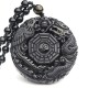 Bagua Dragon Phoenix Obsidian Fulfilment Necklace Bagua Dragon Phoenix Obsidian Fulfilment Necklace