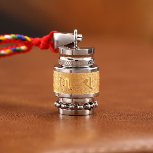 Tibetan Om Mani Padme Hum Wisdom Amulet Necklace Tibetan Om Mani Padme Hum Wisdom Amulet Necklace