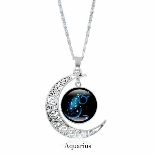 Zodiac Moon Protection Necklace Zodiac Moon Protection Necklace