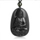 Black Obsidian Buddha Purification Necklace Black Obsidian Buddha Purification Necklace