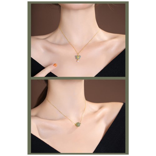 925 Sterling Silver Hetian Jade Cyan Jade Laughing Buddha Necklace Pendant 925 Sterling Silver Hetian Jade Cyan Jade Laughing Buddha Necklace Pendant