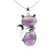 Cat Pattern Crystal Protection Necklace Pendant Cat Pattern Crystal Protection Necklace Pendant