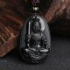 Black Obsidian Buddha Purification Necklace Black Obsidian Buddha Purification Necklace