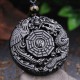 Bagua Dragon Phoenix Obsidian Fulfilment Necklace Bagua Dragon Phoenix Obsidian Fulfilment Necklace
