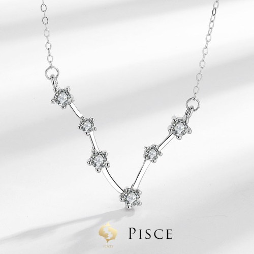 925 Sterling Silver Zodiac 12 Constellations Necklace 925 Sterling Silver Zodiac 12 Constellations Necklace