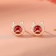 925 Silver Dragon Luck Red Zircon Necklace Set 925 Silver Dragon Luck Red Zircon Necklace Set