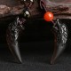 Ice Obsidian Wolf Tooth Courage Necklace Ice Obsidian Wolf Tooth Courage Necklace