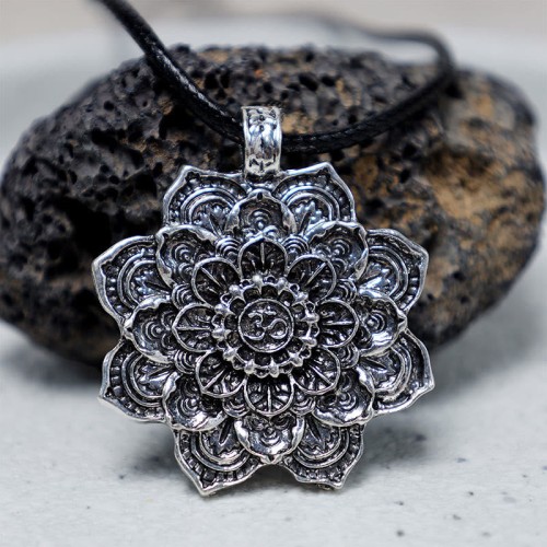 Tibetan Lotus Blessing Necklace Tibetan Lotus Blessing Necklace