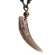 Ice Obsidian Wolf Tooth Courage Necklace Ice Obsidian Wolf Tooth Courage Necklace