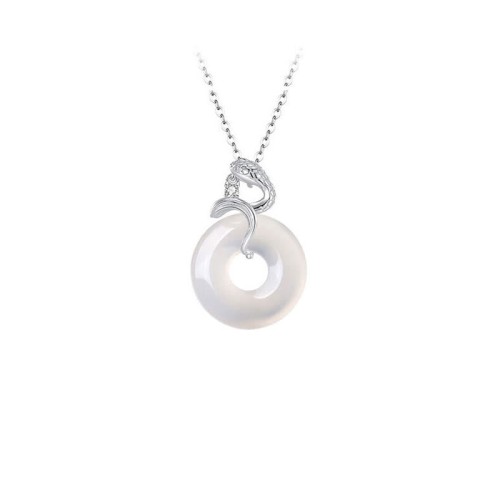 Sterling Silver Chalcedony Year of the Snake Harmony Pendant Sterling Silver Chalcedony Year of the Snake Harmony Pendant