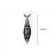 Tibetan Om Mani Padme Hum Nine-Eye Dzi Bead Necklace Tibetan Om Mani Padme Hum Nine-Eye Dzi Bead Necklace