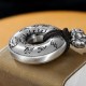 Sterling Silver Heart Sutra Lotus Peace Buckle Necklace Pendant Sterling Silver Heart Sutra Lotus Peace Buckle Necklace Pendant