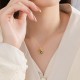 925 Silver Hetian Cyan Jade Flower Luck Necklace Set 925 Silver Hetian Cyan Jade Flower Luck Necklace Set