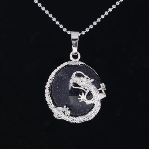 Chinese Dragon Quartz Crystal Healing Necklace Chinese Dragon Quartz Crystal Healing Necklace