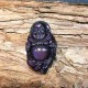 Rainbow Obsidian Laughing Buddha Inner Peace Necklace Rainbow Obsidian Laughing Buddha Inner Peace Necklace