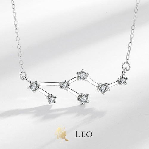 925 Sterling Silver Zodiac 12 Constellations Necklace 925 Sterling Silver Zodiac 12 Constellations Necklace