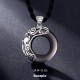 Zodiac Ice Obsidian Blessing Round Necklace Zodiac Ice Obsidian Blessing Round Necklace