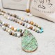 Ocean Picasso Jasper Beaded Healing Necklace