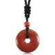 Lucky Coin Healing Crystal Gemstone Necklace