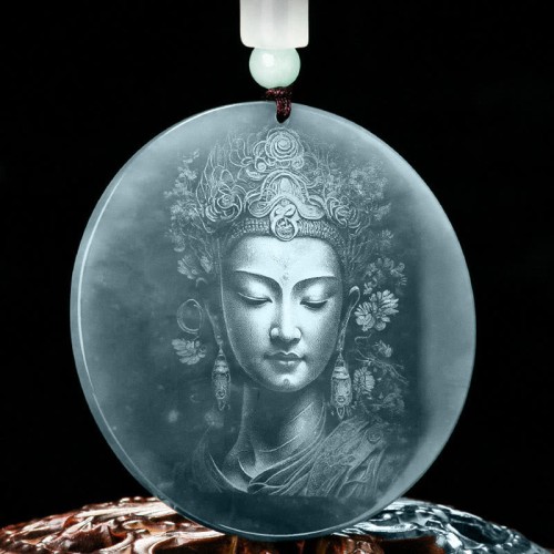 Kwan Yin Avalokitesvara Jade Abundance Necklace Kwan Yin Avalokitesvara Jade Abundance Necklace