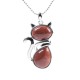 Cat Pattern Crystal Protection Necklace Pendant Cat Pattern Crystal Protection Necklace Pendant